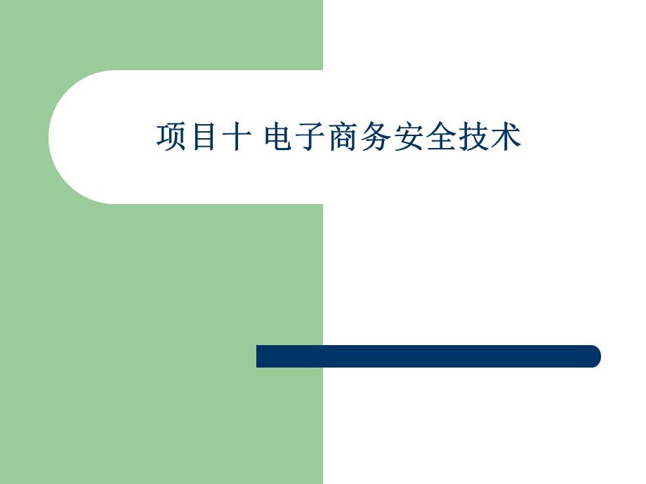 项目10电子商务安全技术.ppt_第1页