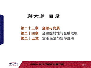 金融学第23章-金融专论.ppt