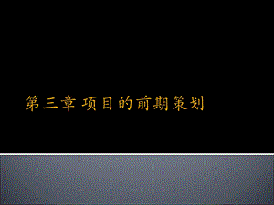 项目的前期策划.ppt