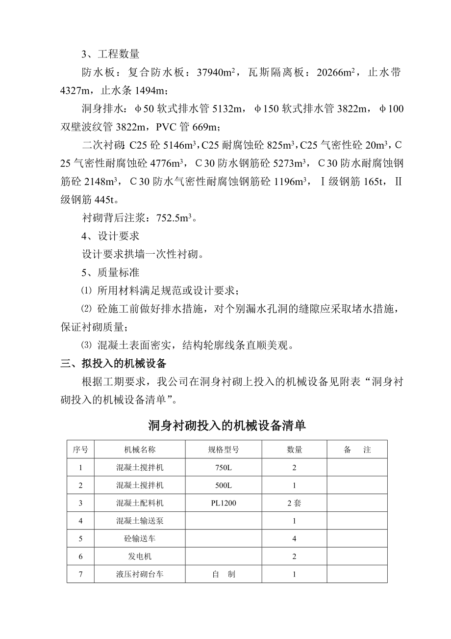 洞身衬砌开工报告.doc_第2页