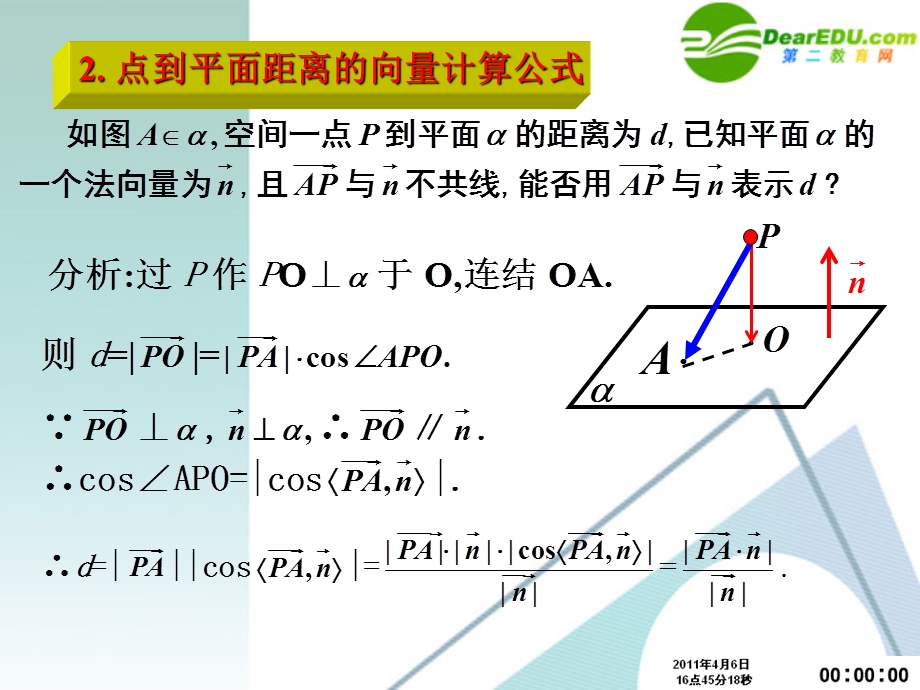 3.2.2立体几何中的向量方法距离的向量计算方法课件.ppt_第3页