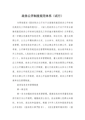 政务公开制度规范体系（试行）.docx