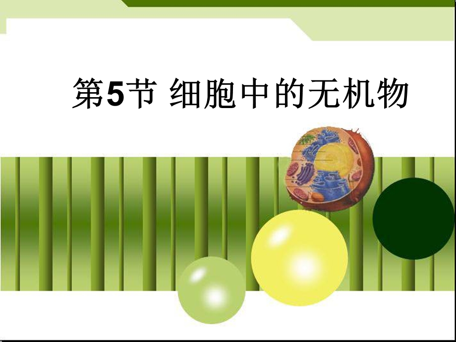 细胞中的无机物.ppt_第1页