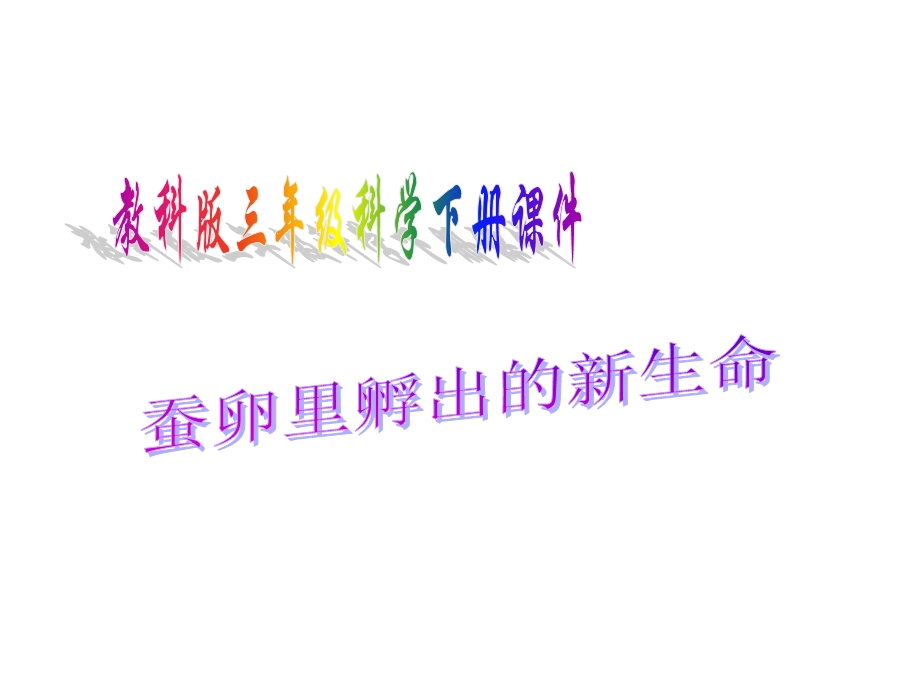 蚕卵里孵出的新生命PPT课件.ppt_第1页