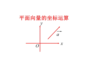 苏教版平面向量的坐标运算.ppt