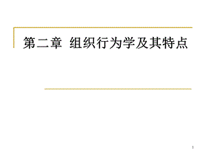 组织行为学及其特点.ppt