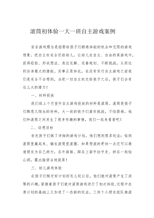 滚筒初体验——大一班自主游戏案例.docx