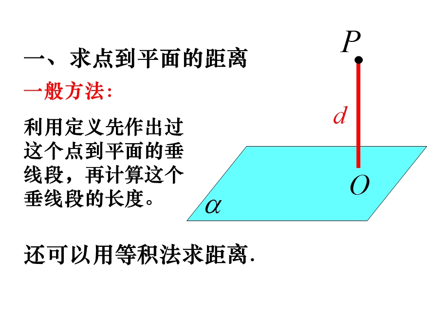 立体几何中的向量方法：点到平面的距离.ppt_第2页