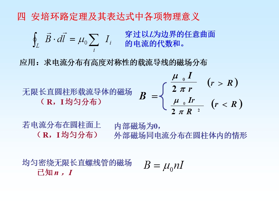 大学物理教学资料汇编-稳恒磁场小结.ppt_第2页