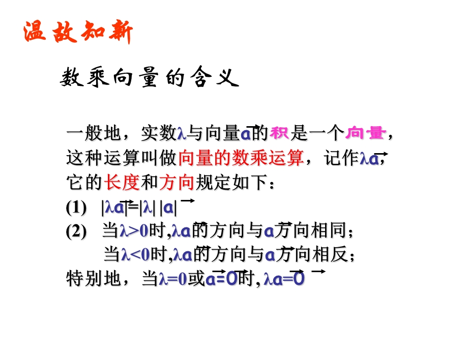 2.1.5向量共线的条件和轴上向量坐标运算.ppt_第2页