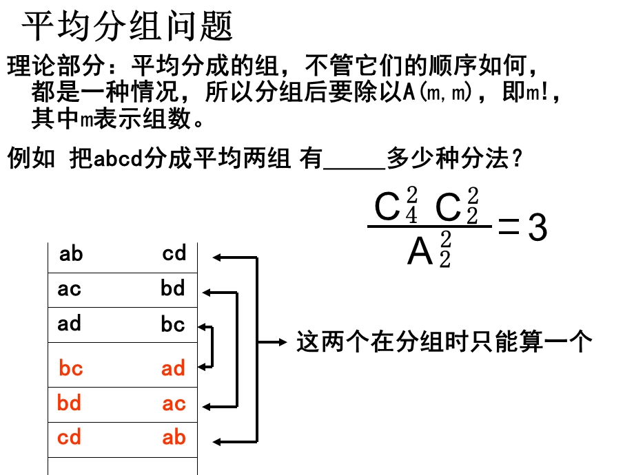 高一数学排列组合中的分堆问题.ppt_第2页