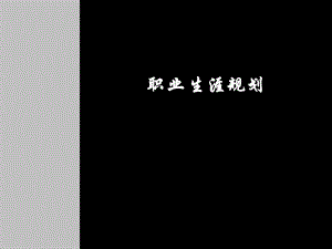 职业生涯规划精华版.ppt