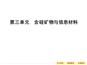 高一化学苏教必修一含硅矿物与信息材料.ppt