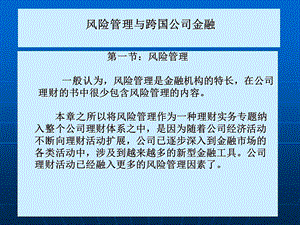 风险管理与跨国公司金融.ppt