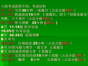 英语四、六、八级考试分析.ppt