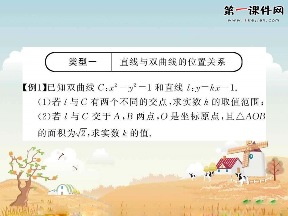 高二数学双曲线程方及性质的应用.ppt_第3页