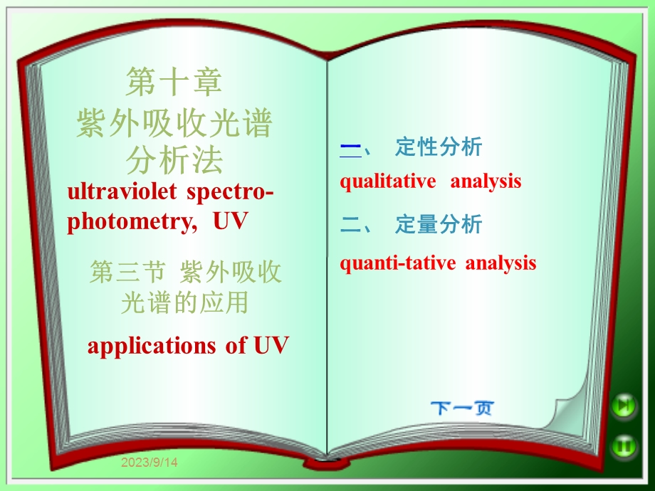 紫外吸收光谱的应用.ppt_第1页