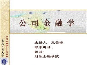 公司金融学第一章.ppt