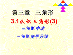 认识三角形角分线中线综合3不用.ppt