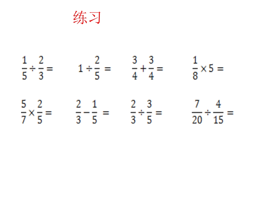 六年级上册数学分数四则混合运算整理.ppt_第1页