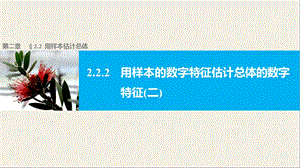 2.2.2用样本的数字特征估计总体的数字特征(二).ppt