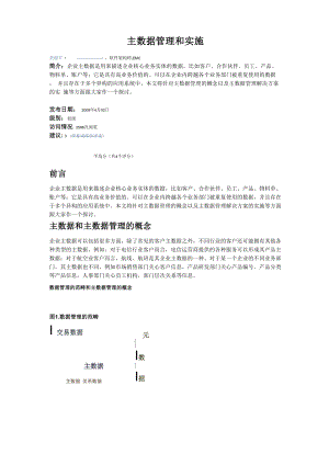 主数据管理和实施.docx