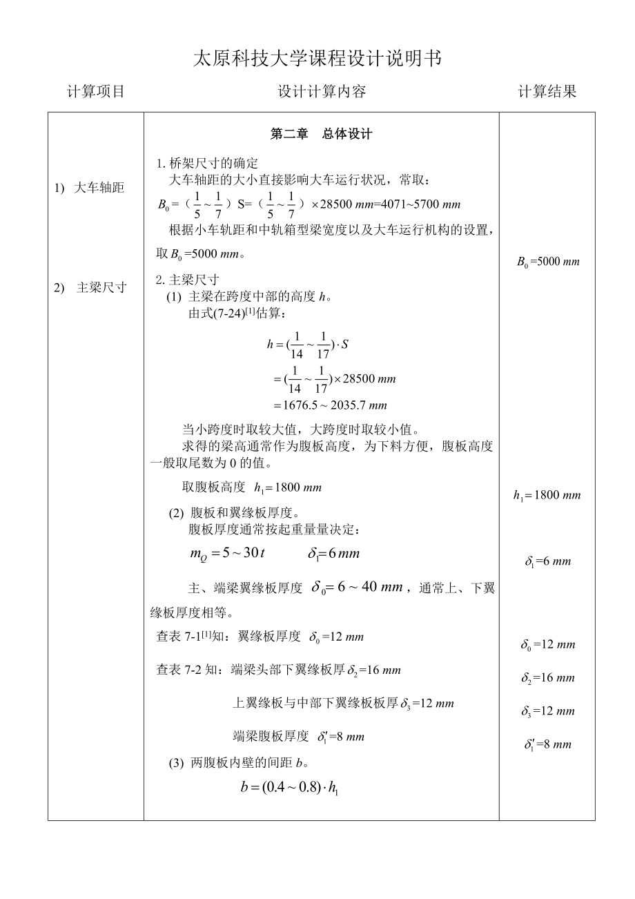 25t,跨度28.5m,双梁桥式起重机金属结构设计说明书.doc_第3页