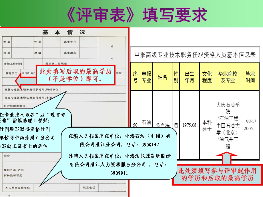 《专业技术资格评定表》填写指南中级职称适用.ppt_第2页