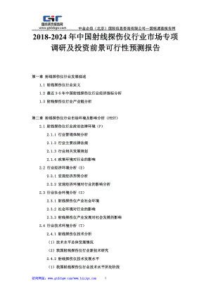 2024年中国射线探伤仪行业市场专项调研及投资前景可行性预测报告.doc