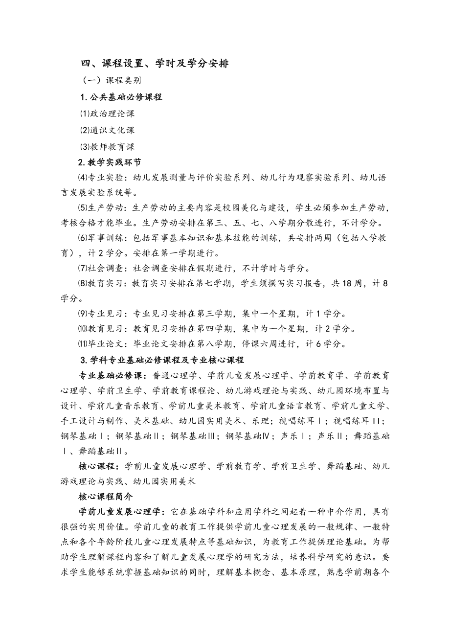 学前教育专业人才培养方案设计(完美版).doc_第2页