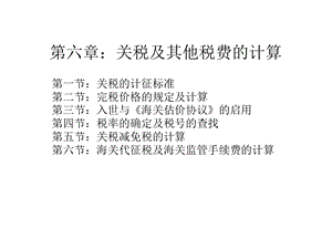 《关税及其他税》课件.ppt