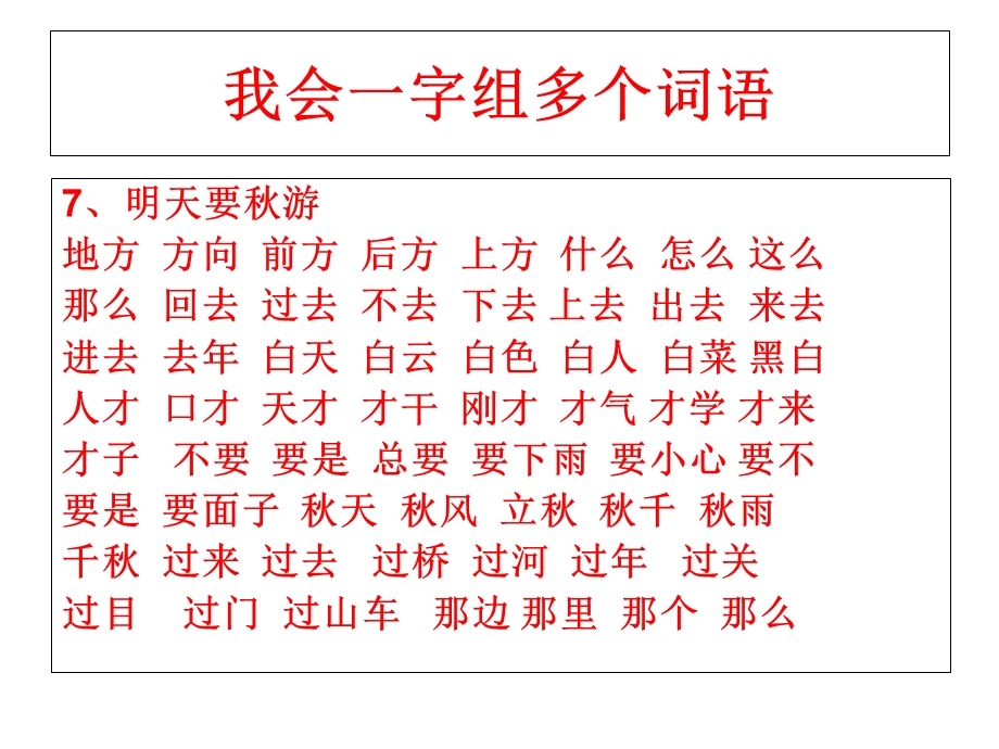 鄂教版期末复习(生字组词.ppt_第2页