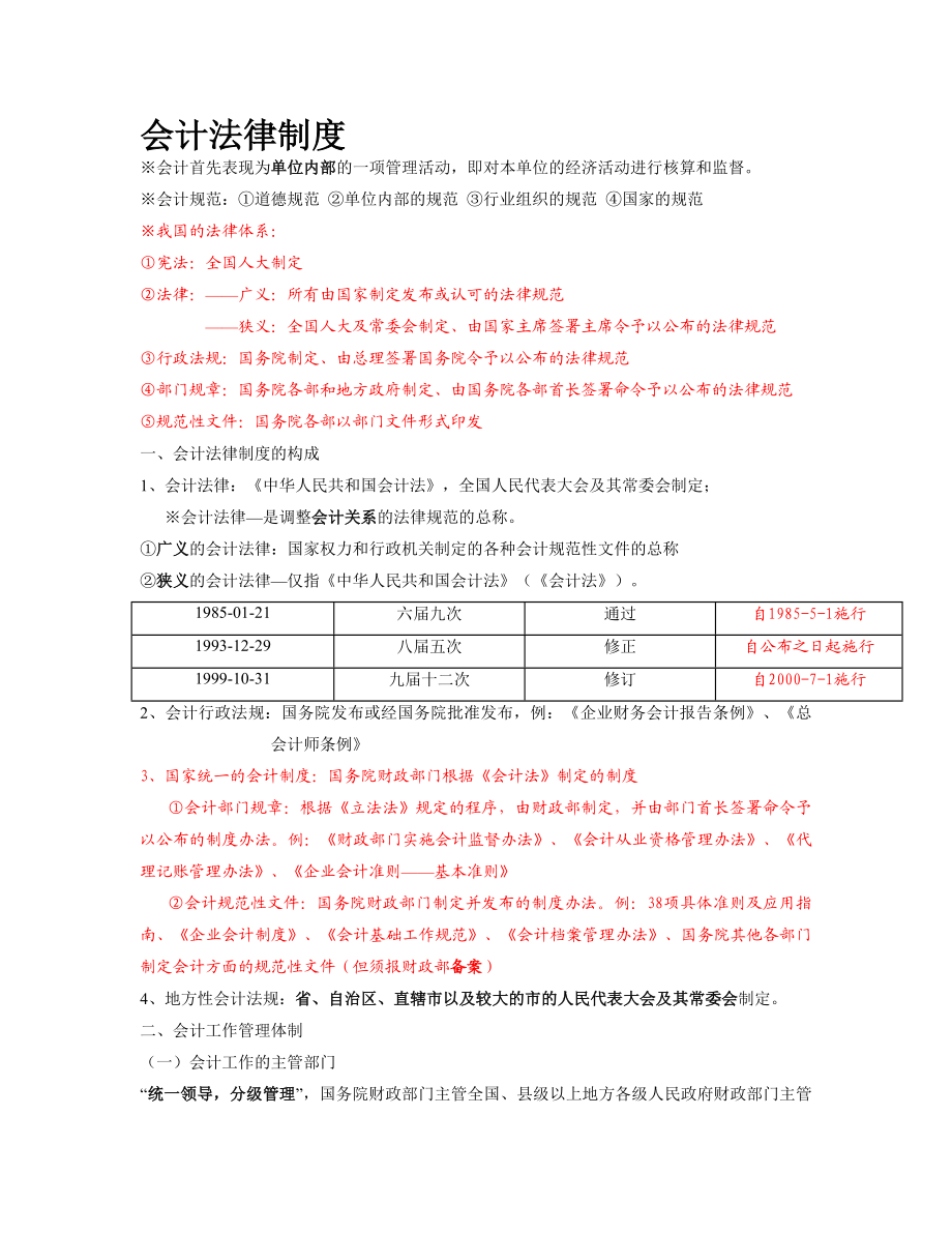 财经法规与会计职业道德完全版.doc_第1页