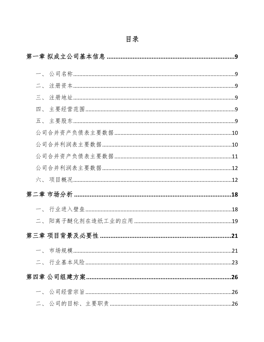 宁德关于成立阳离子醚化剂公司报告.docx_第2页