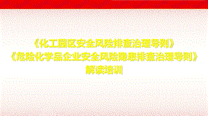 《化工园区安全风险排查治理导则》.ppt