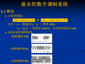 通信原理教程基本的数字调制系统.ppt