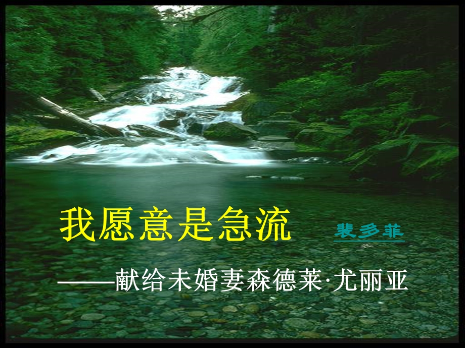 高二语文我愿意是急流.ppt_第2页