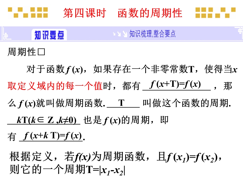 高三数学总复习PPT课件-函数的周期性.ppt_第1页