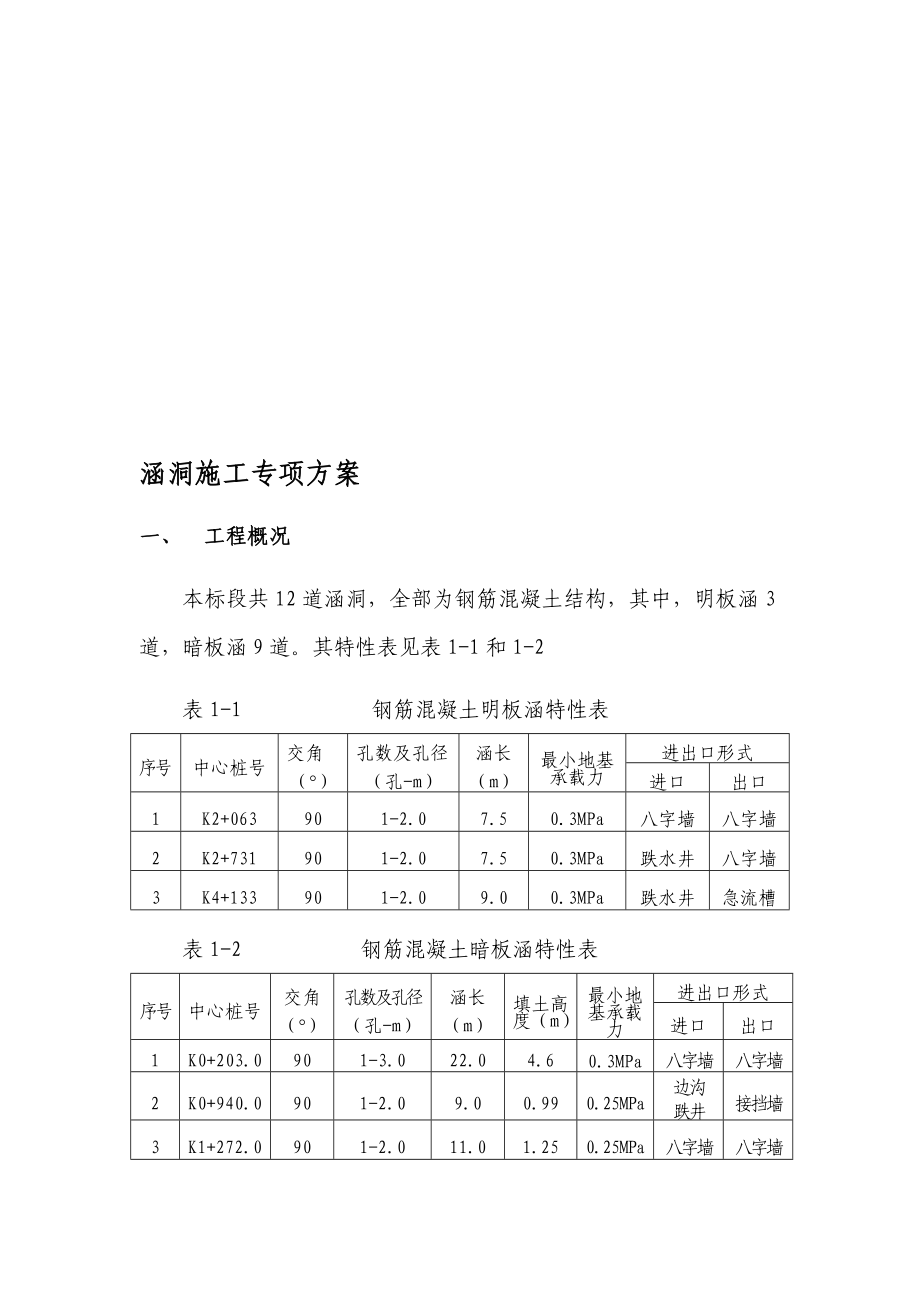 涵洞施工专项方案.doc_第1页