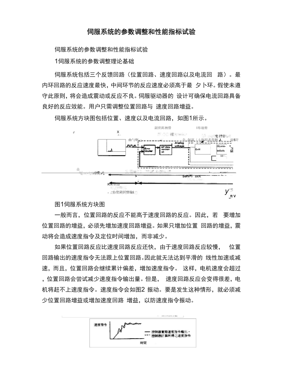 伺服系统的参数调整和性能指标试验.docx_第1页