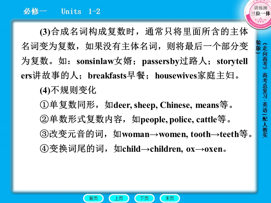 高三英语总复习课件：语法1名词.ppt_第2页