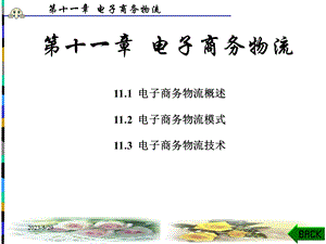 电子商务基础与应用PPT课件第11章电子商务物流.ppt