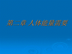 《人体能量需要》课件.ppt