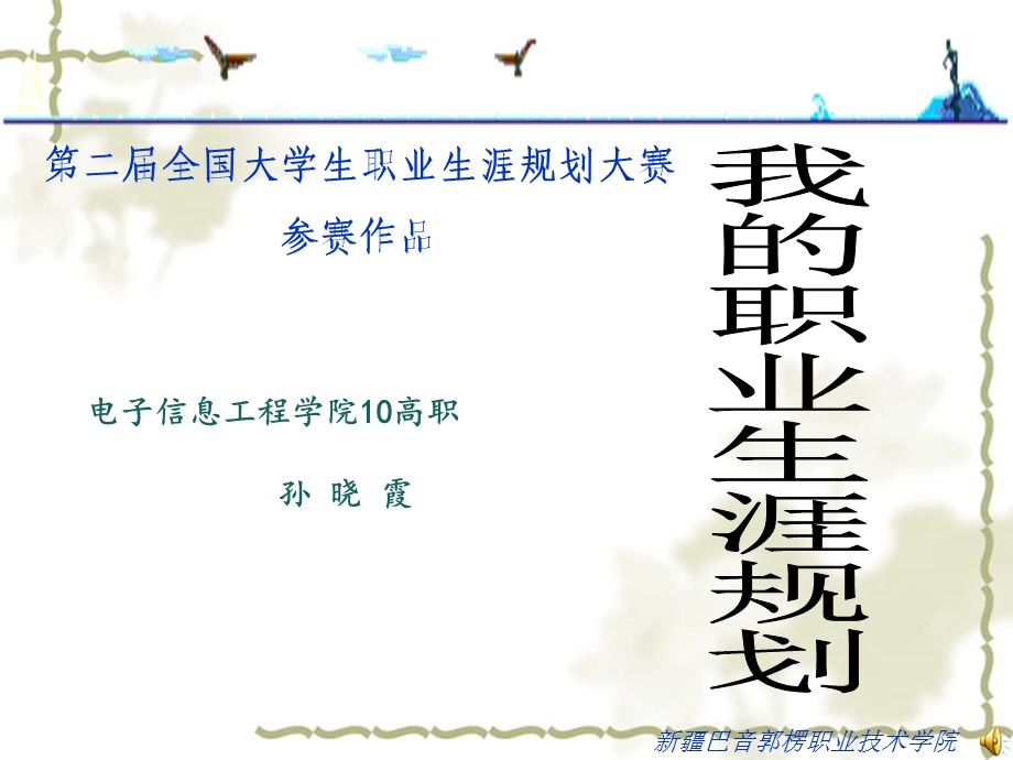 我的职业生涯规划—孙晓霞.ppt_第1页