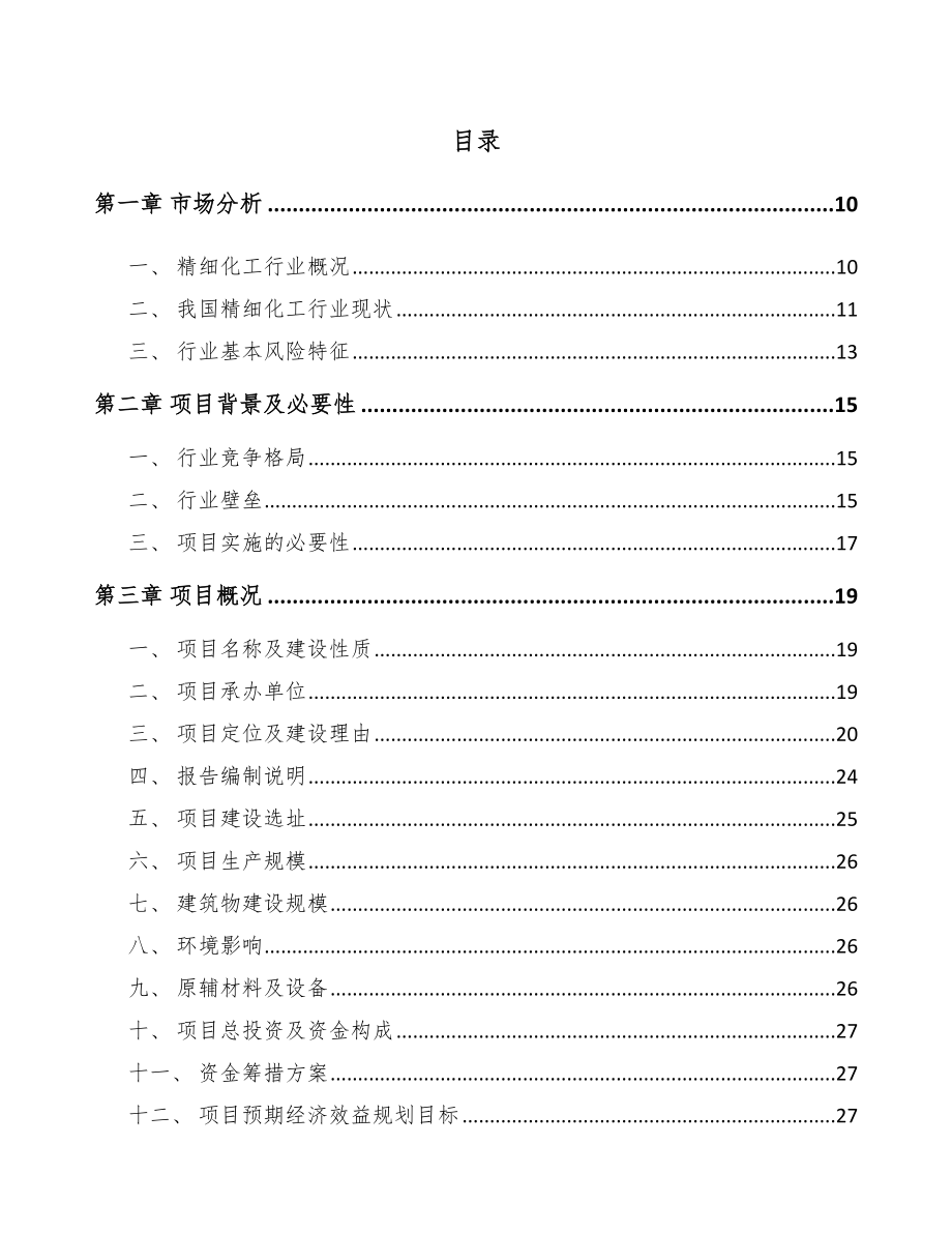 宁德精细化工中间体项目可行性研究报告.docx_第2页