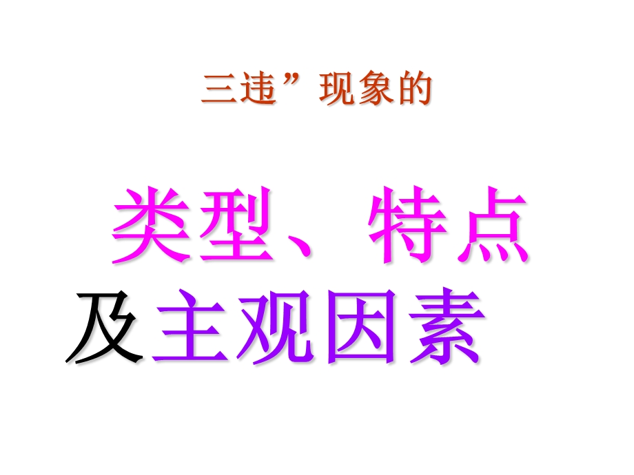 “三违”现象的类型、特点及主观因素.ppt_第1页