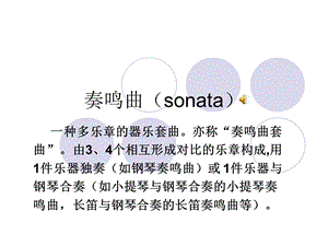 音乐鉴赏之奏鸣曲(sonata).ppt