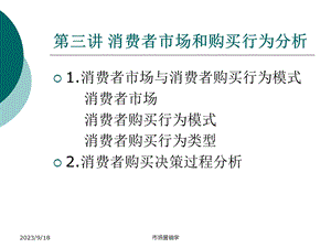 市场营销学课件第三讲消费者市场和购买行为分析.ppt