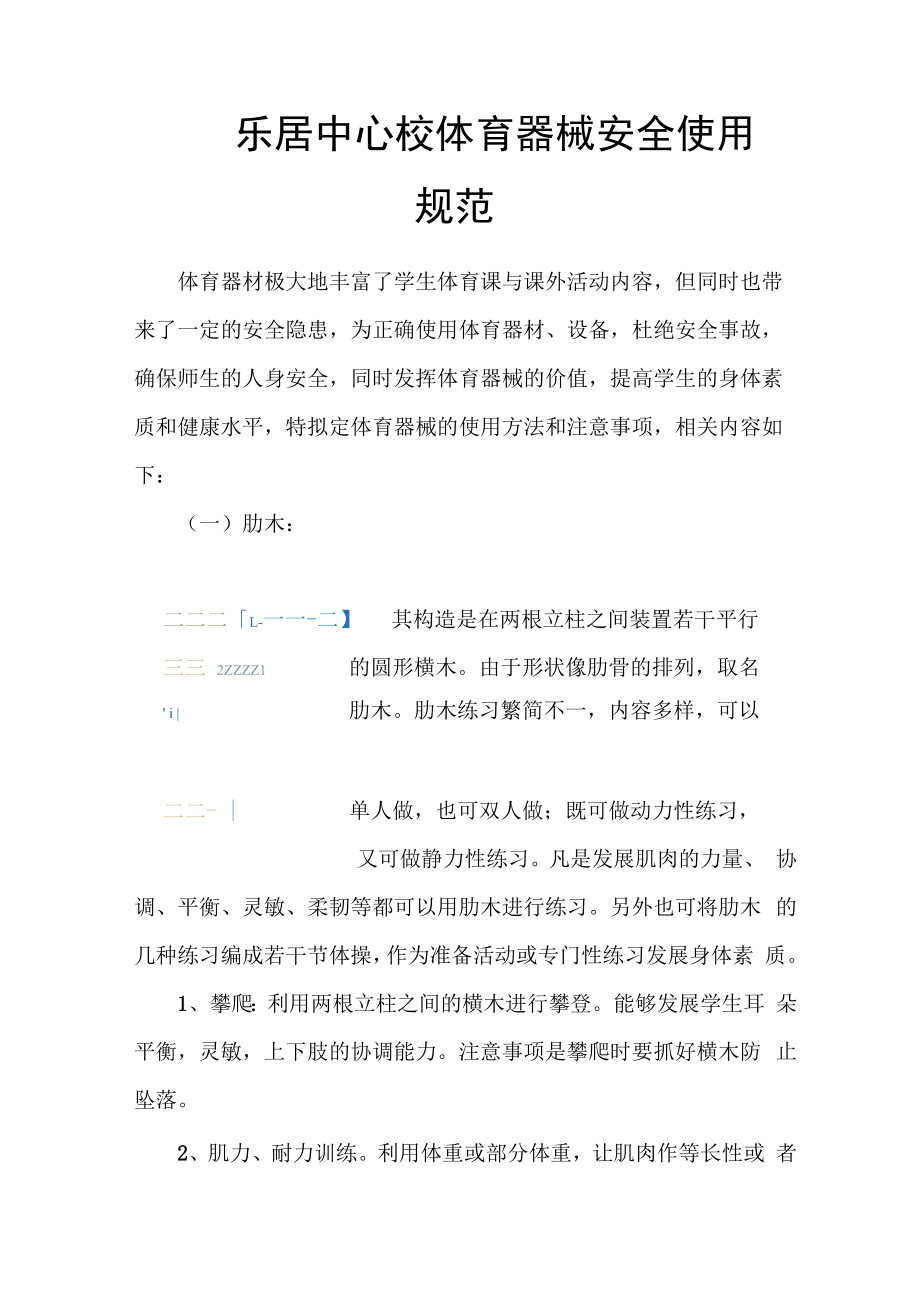 体育器械安全使用注意事项.docx_第1页