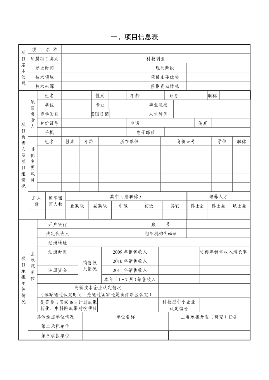 滨海新区科技小巨人项目申报书科技创业项目.doc_第3页